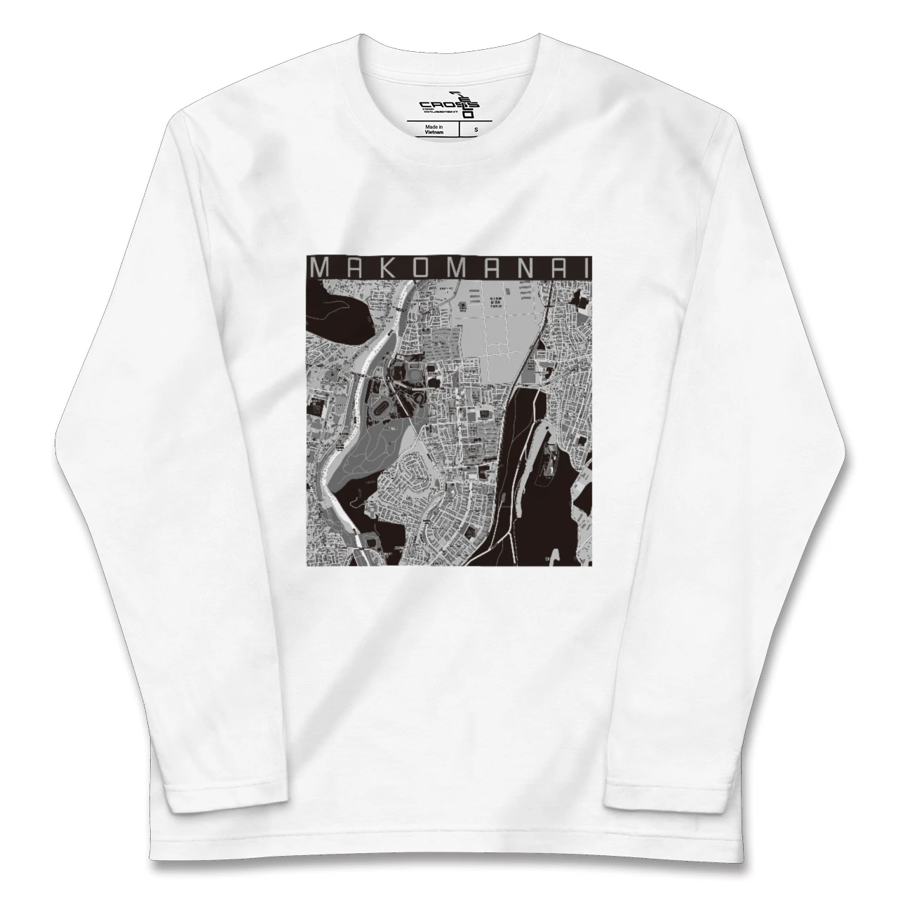 【真駒内（北海道）】地図柄ロングスリーブTシャツ