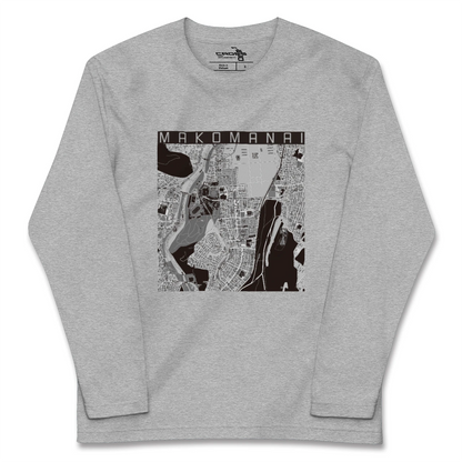 【真駒内（北海道）】地図柄ロングスリーブTシャツ