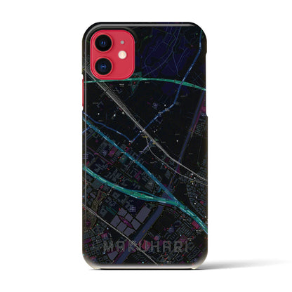 【幕張（千葉県）】地図柄iPhoneケース（バックカバータイプ）