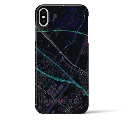 【幕張（千葉県）】地図柄iPhoneケース（バックカバータイプ）