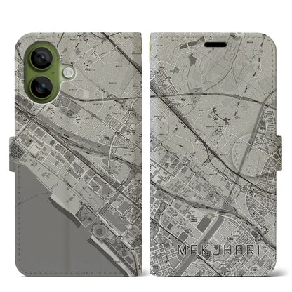 【幕張（千葉県）】地図柄iPhoneケース（手帳タイプ）