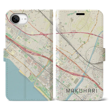 【幕張（千葉県）】地図柄iPhoneケース（手帳タイプ）