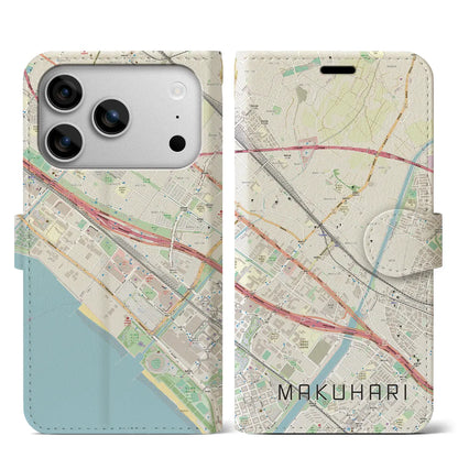 【幕張（千葉県）】地図柄iPhoneケース（手帳タイプ）