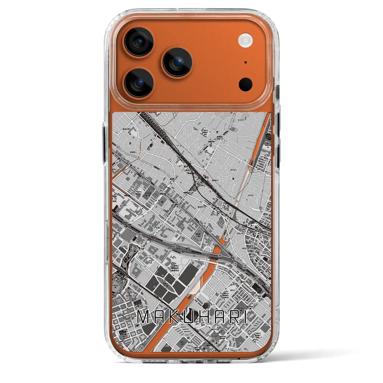 【幕張（千葉県）】地図柄iPhoneケース（MagSafeタイプ）