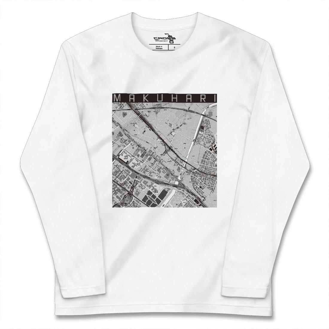 【幕張(千葉県)】地図柄ロングスリーブTシャツ