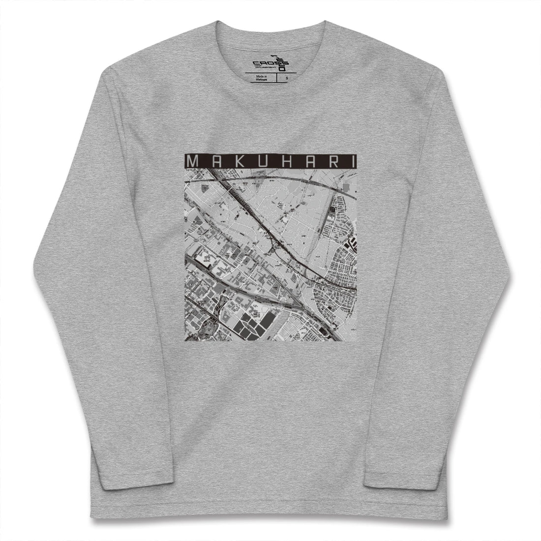 【幕張（千葉県）】地図柄ロングスリーブTシャツ