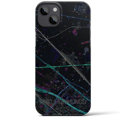 【幕張本郷（千葉県）】地図柄iPhoneケース（バックカバータイプ）