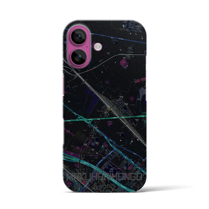 【幕張本郷（千葉県）】地図柄iPhoneケース（バックカバータイプ）