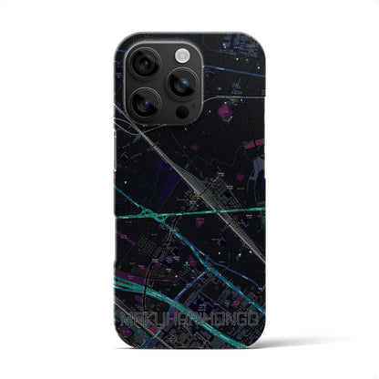 【幕張本郷（千葉県）】地図柄iPhoneケース（バックカバータイプ）