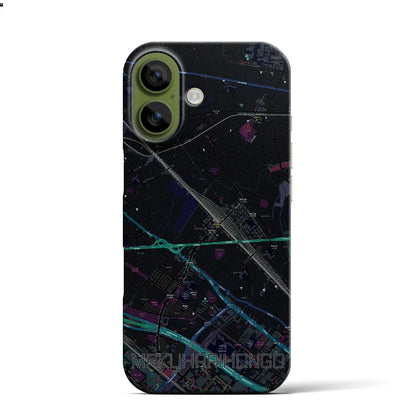 【幕張本郷（千葉県）】地図柄iPhoneケース（バックカバータイプ）