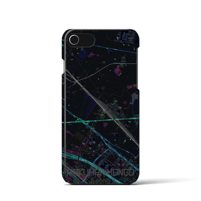 【幕張本郷（千葉県）】地図柄iPhoneケース（バックカバータイプ）