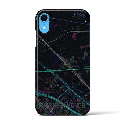 【幕張本郷（千葉県）】地図柄iPhoneケース（バックカバータイプ）