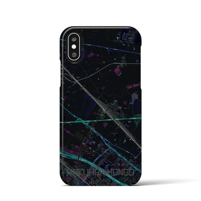 【幕張本郷（千葉県）】地図柄iPhoneケース（バックカバータイプ）