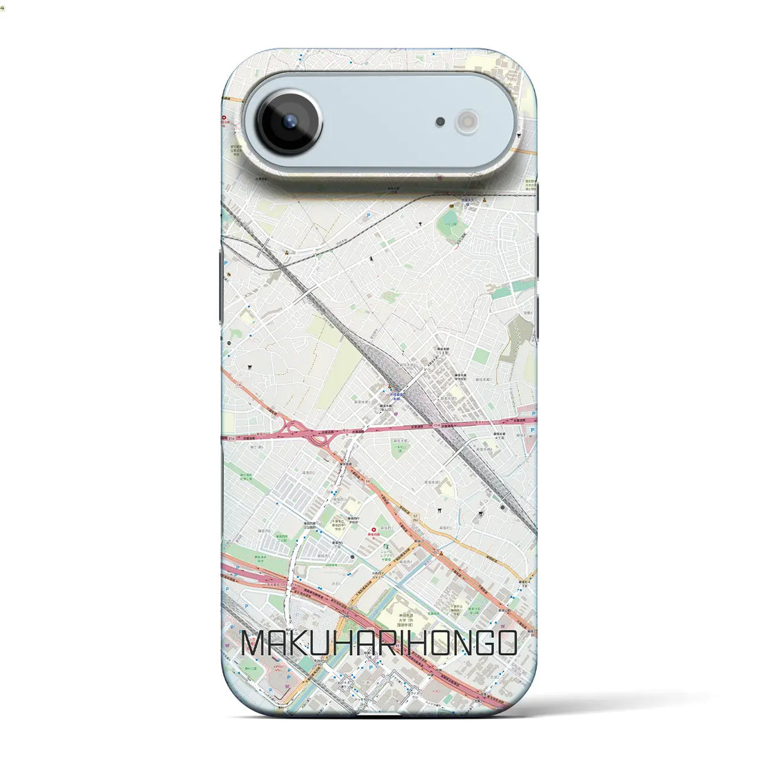 【幕張本郷（千葉県）】地図柄iPhoneケース（バックカバータイプ）ナチュラル・iPhone 17 Pro Max 用