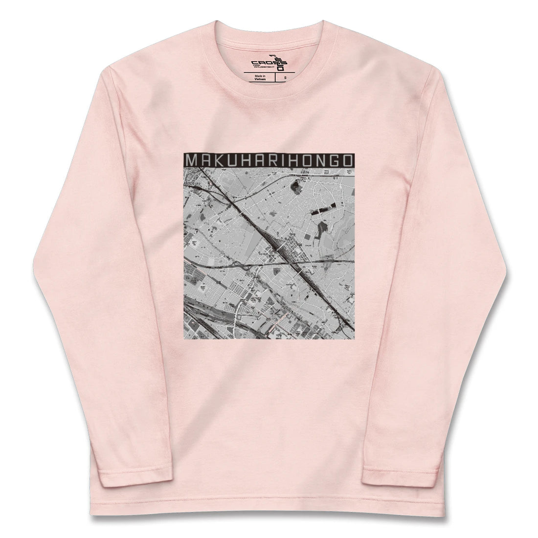 【幕張本郷(千葉県)】地図柄ロングスリーブTシャツ