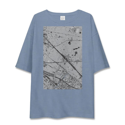 【幕張本郷（千葉県）】地図柄ビッグシルエットTシャツ