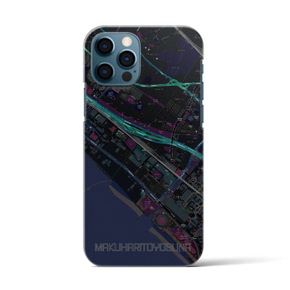 【幕張豊砂（千葉県）】地図柄iPhoneケース（バックカバータイプ）