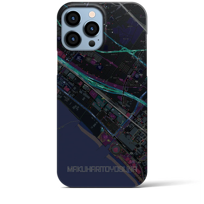 【幕張豊砂（千葉県）】地図柄iPhoneケース（バックカバータイプ）