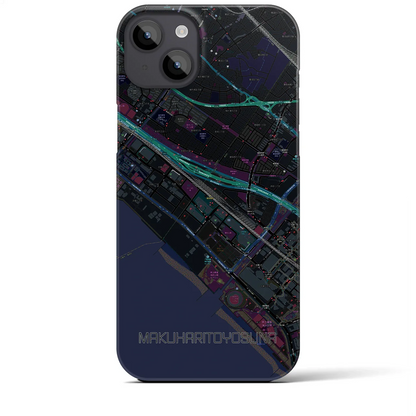 【幕張豊砂（千葉県）】地図柄iPhoneケース（バックカバータイプ）