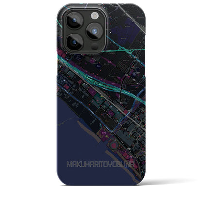 【幕張豊砂（千葉県）】地図柄iPhoneケース（バックカバータイプ）