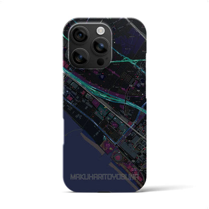 【幕張豊砂（千葉県）】地図柄iPhoneケース（バックカバータイプ）