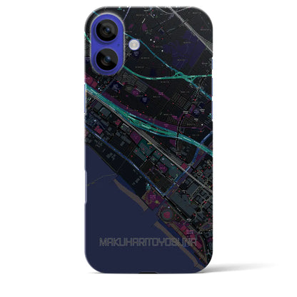 【幕張豊砂（千葉県）】地図柄iPhoneケース（バックカバータイプ）