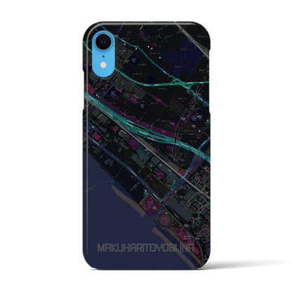 【幕張豊砂（千葉県）】地図柄iPhoneケース（バックカバータイプ）