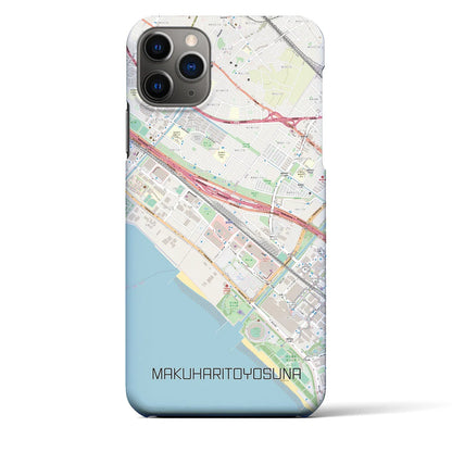 【幕張豊砂（千葉県）】地図柄iPhoneケース（バックカバータイプ）