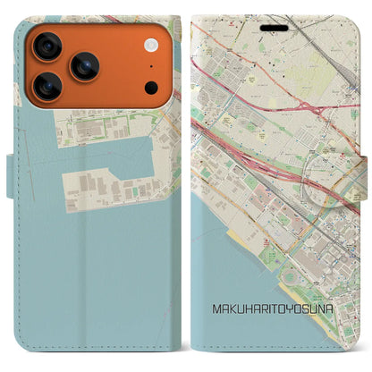 【幕張豊砂（千葉県）】地図柄iPhoneケース（手帳タイプ）