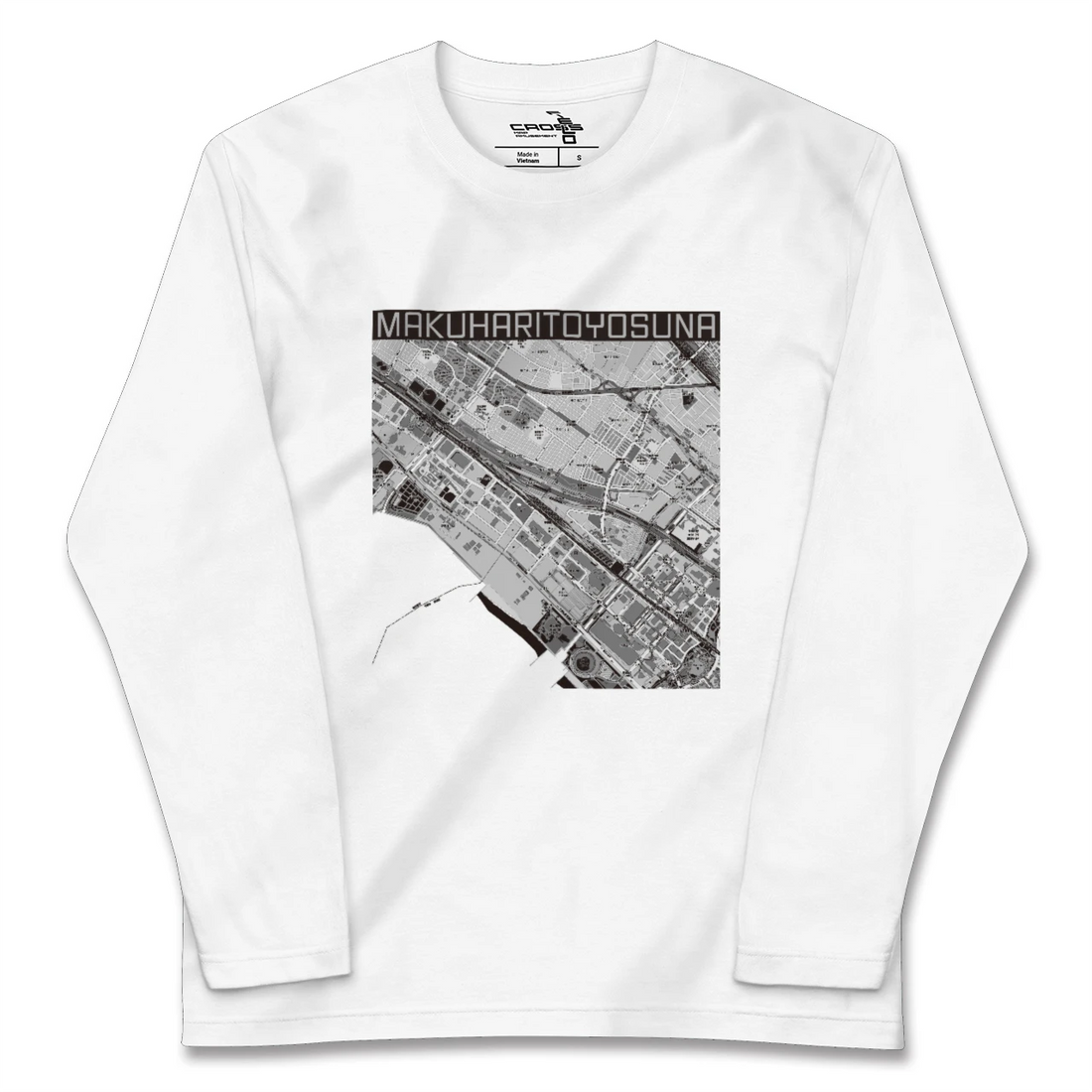 【幕張豊砂（千葉県）】地図柄ロングスリーブTシャツ