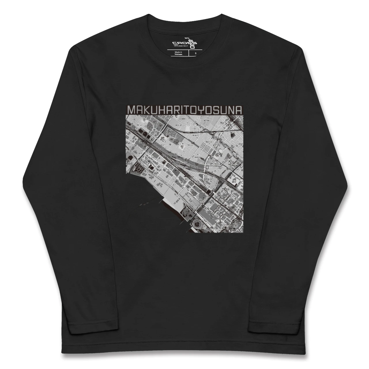 【幕張豊砂（千葉県）】地図柄ロングスリーブTシャツ