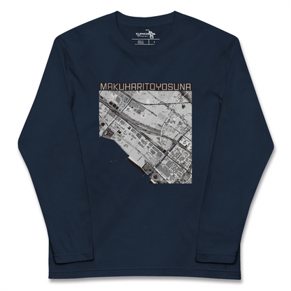 【幕張豊砂（千葉県）】地図柄ロングスリーブTシャツ