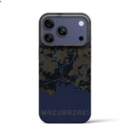 【枕崎（鹿児島県）】地図柄iPhoneケース（バックカバータイプ）