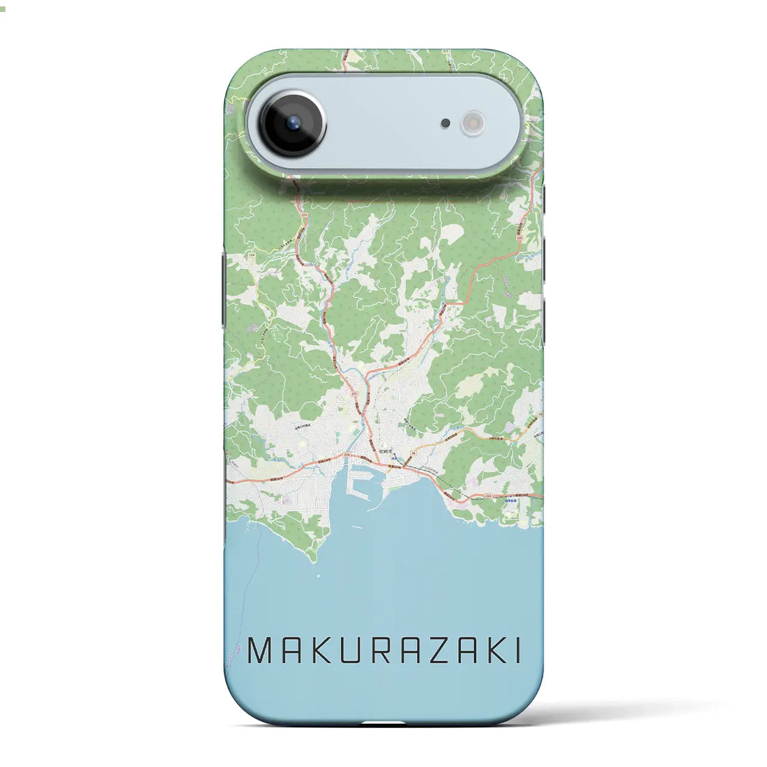 【枕崎（鹿児島県）】地図柄iPhoneケース（バックカバータイプ）ナチュラル・iPhone 17 Pro Max 用