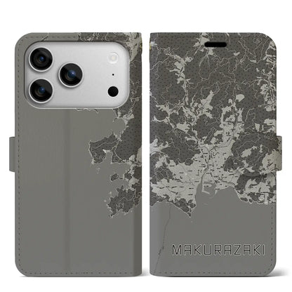 【枕崎（鹿児島県）】地図柄iPhoneケース（手帳タイプ）