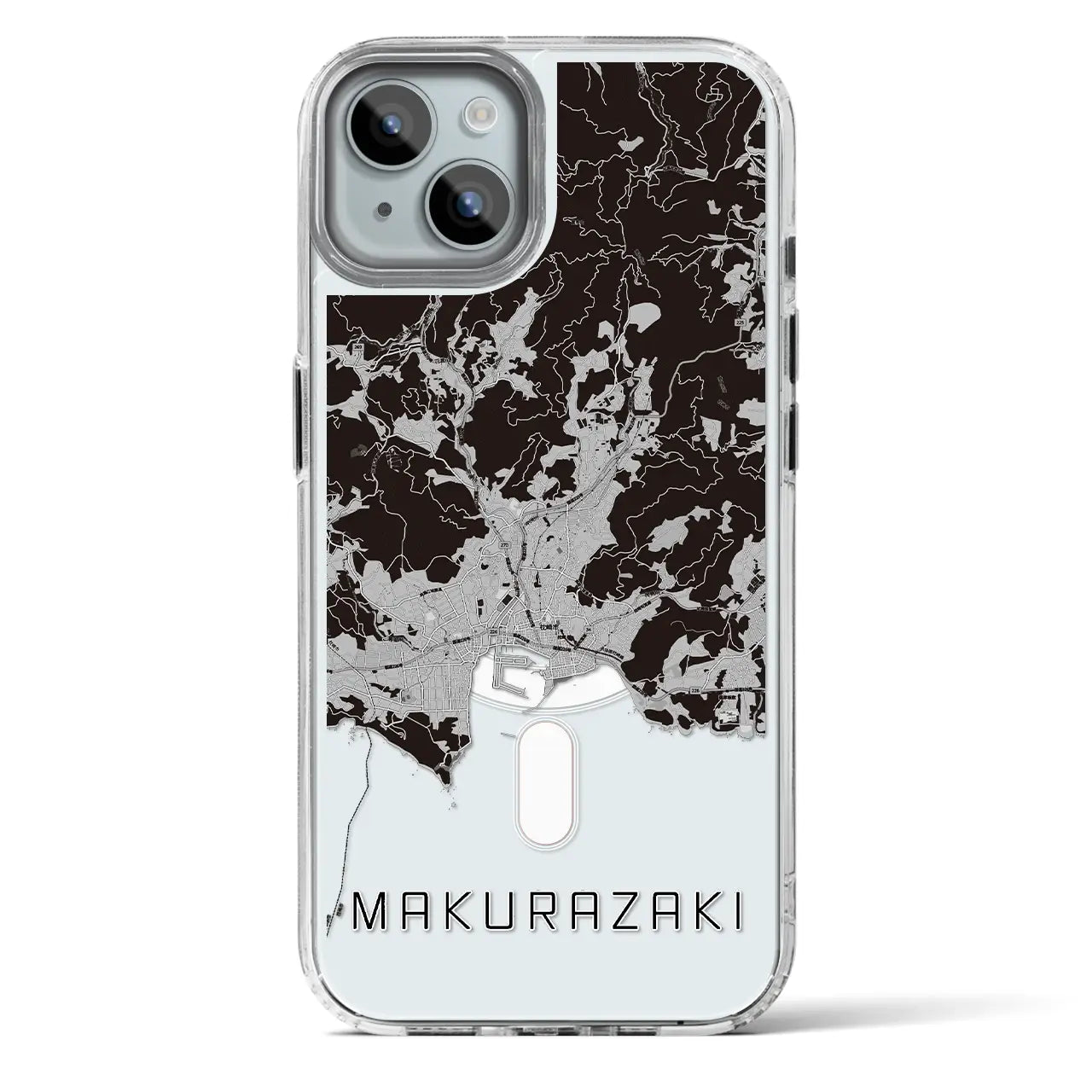 【枕崎（鹿児島県）】地図柄iPhoneケース（MagSafeタイプ）