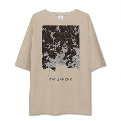 【枕崎（鹿児島県）】地図柄ビッグシルエットTシャツ