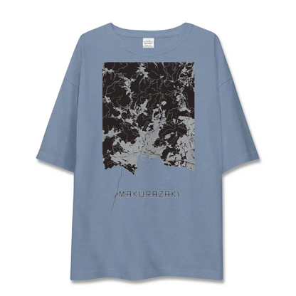 【枕崎（鹿児島県）】地図柄ビッグシルエットTシャツ