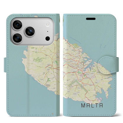 【マルタ】地図柄iPhoneケース（手帳タイプ）