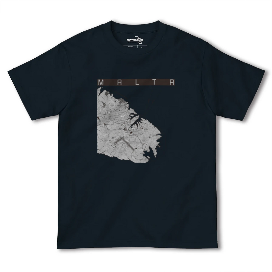 【マルタ】地図柄ヘビーウェイトTシャツ