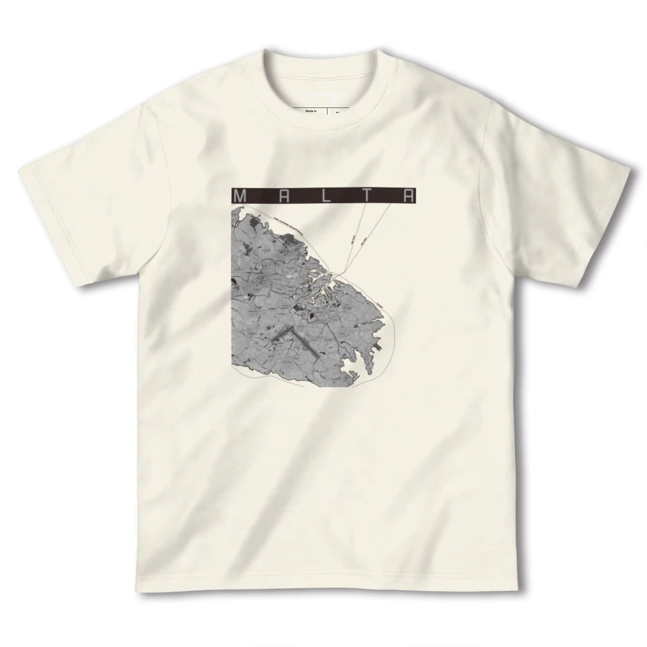 【マルタ】地図柄ヘビーウェイトTシャツ