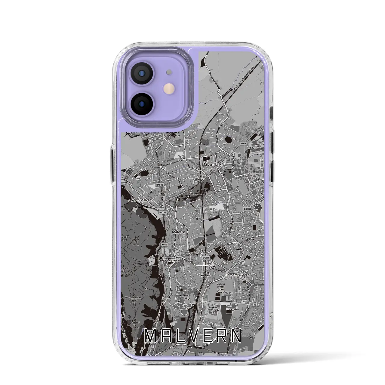 【マルバーン（イギリス）】地図柄iPhoneケース（MagSafeタイプ）