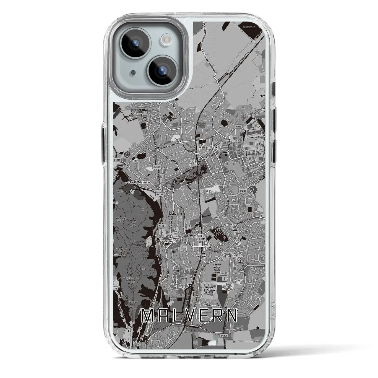 【マルバーン（イギリス）】地図柄iPhoneケース（MagSafeタイプ）