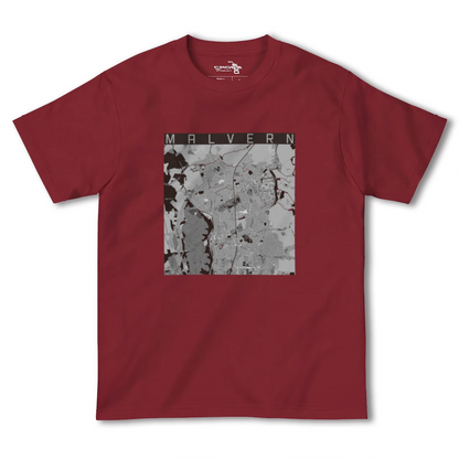 【マルバーン（イギリス）】地図柄ヘビーウェイトTシャツ