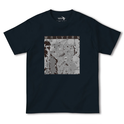 【マルバーン（イギリス）】地図柄ヘビーウェイトTシャツ
