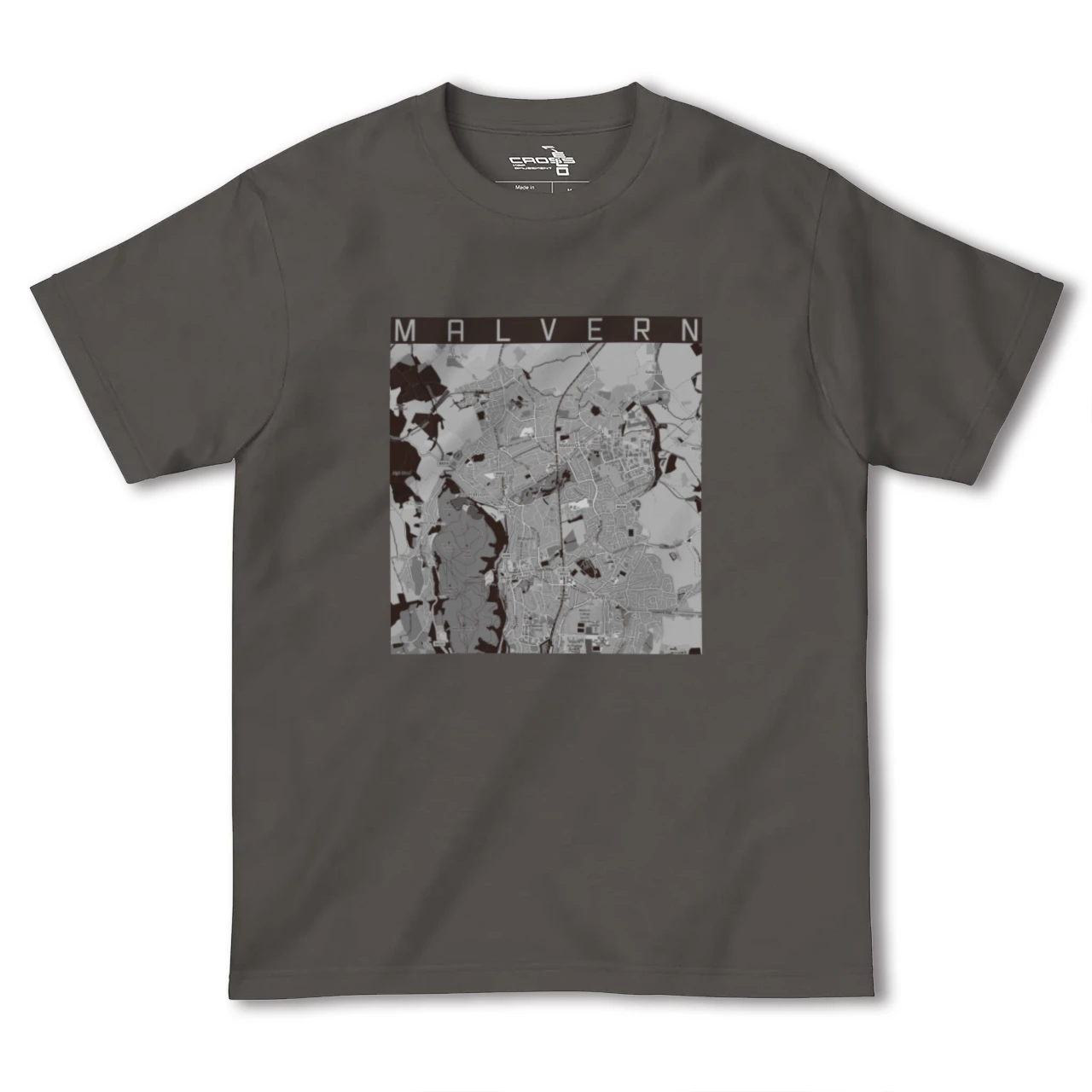 【マルバーン（イギリス）】地図柄ヘビーウェイトTシャツ