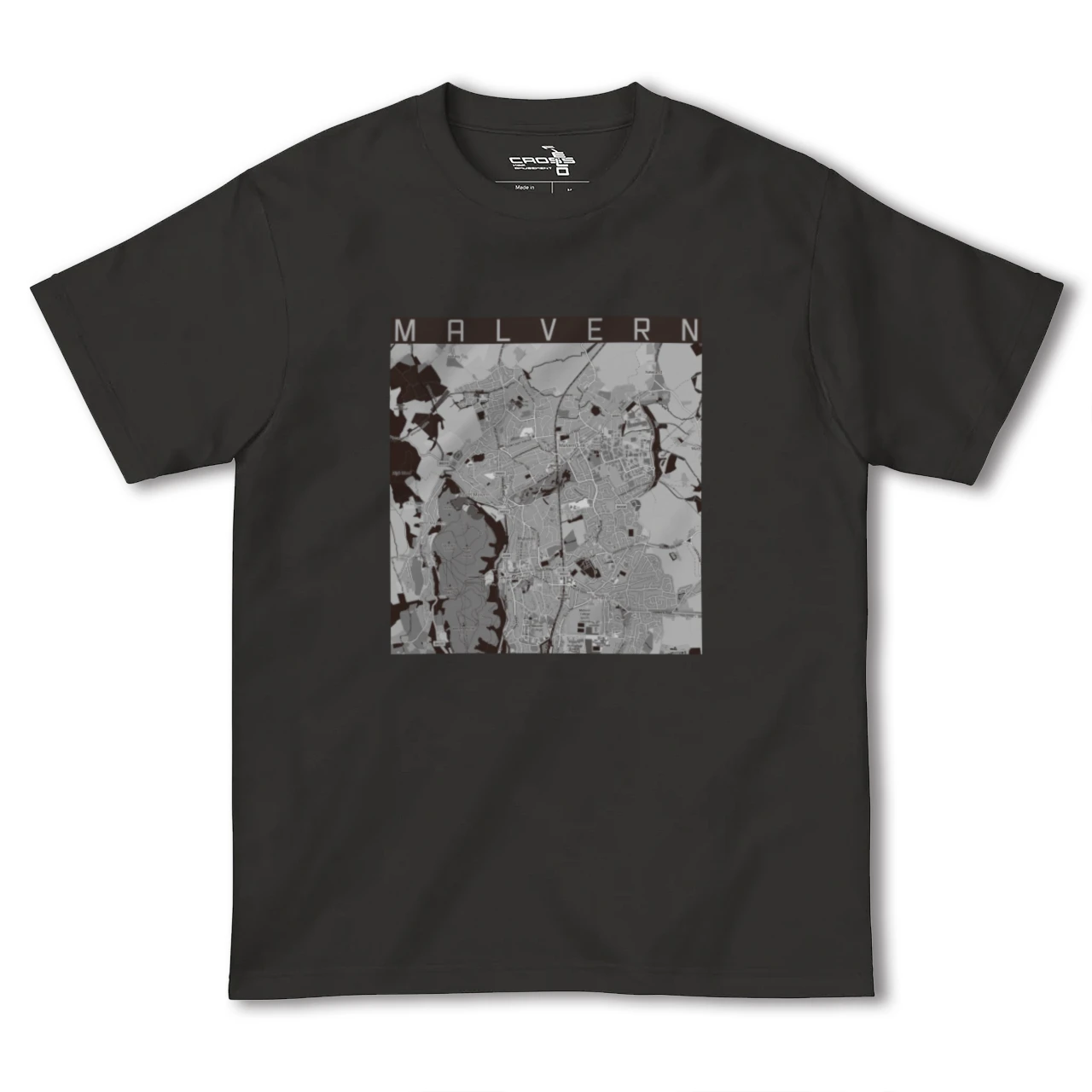 【マルバーン（イギリス）】地図柄ヘビーウェイトTシャツ
