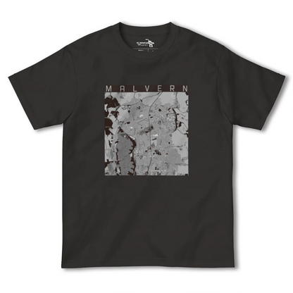 【マルバーン（イギリス）】地図柄ヘビーウェイトTシャツ