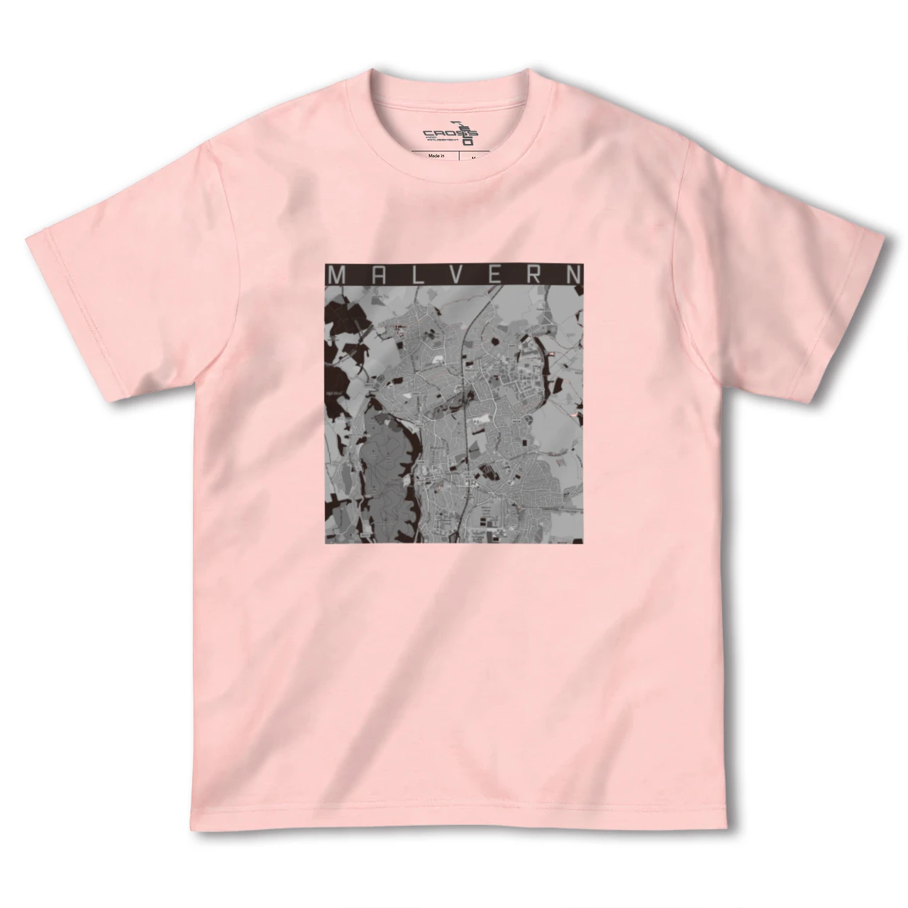 【マルバーン（イギリス）】地図柄ヘビーウェイトTシャツ