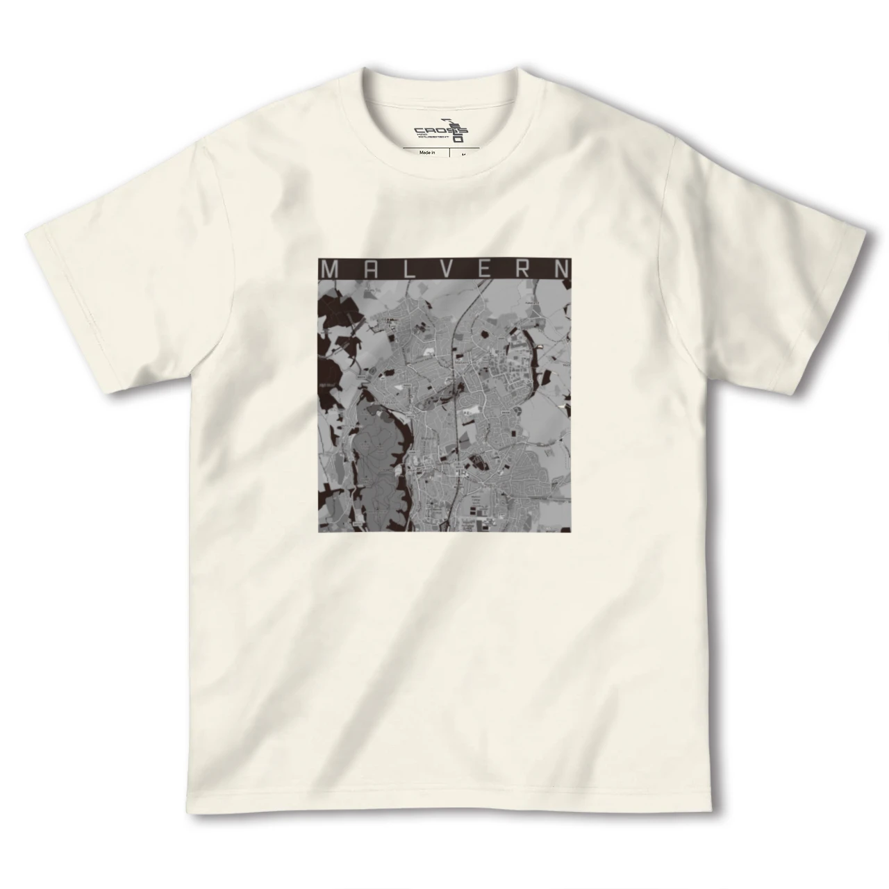 【マルバーン（イギリス）】地図柄ヘビーウェイトTシャツ